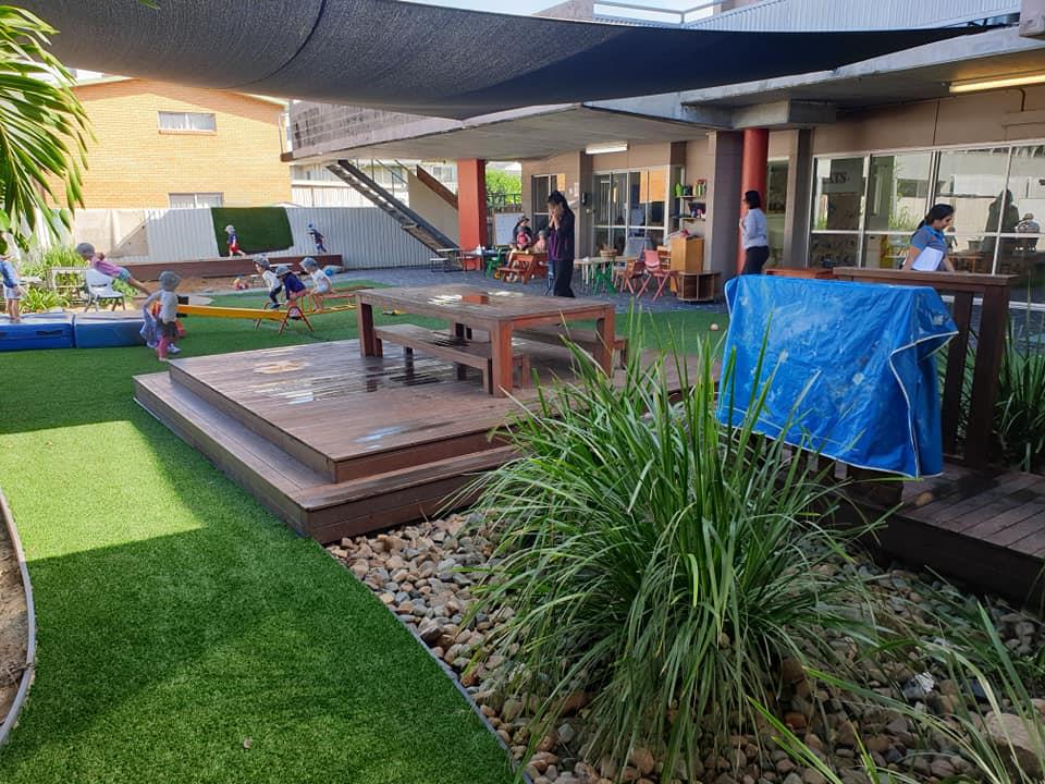 Artificial Lawn at a child care centre in Mackay