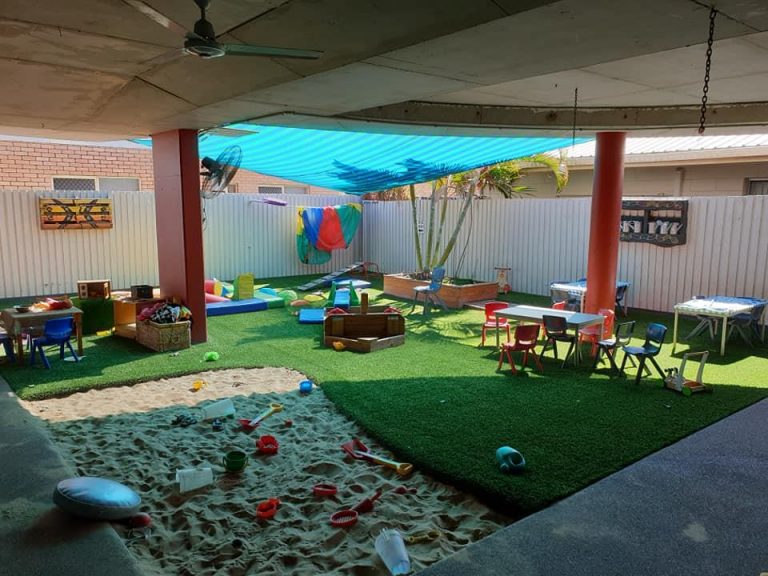 Fake Lawn at a child care centre in Mackay