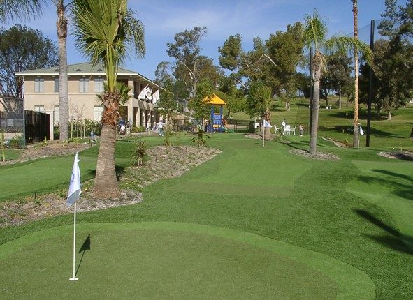 Astroturf golf course